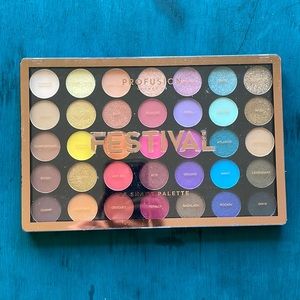 NBU Multi color eyeshadow palette by Profusions festival 35 shades